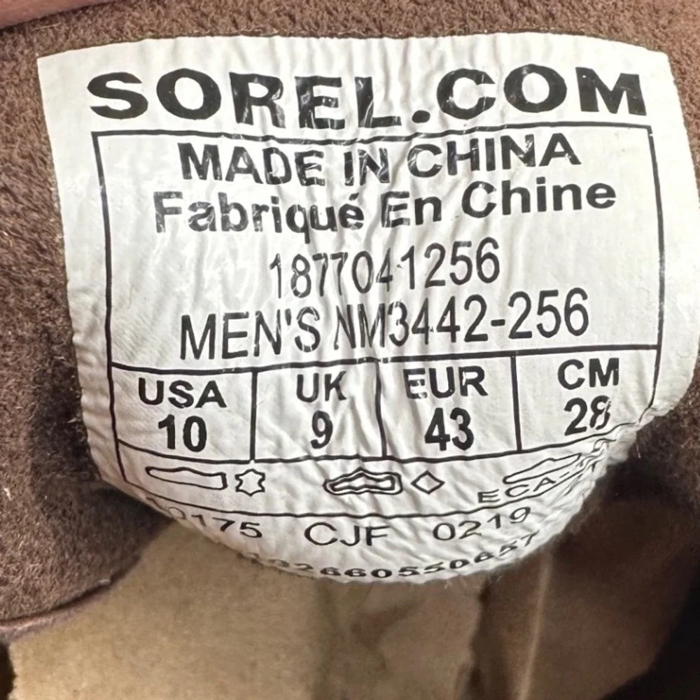 Sorel Madson ll Chukka Waterproof Men's‎ 10 Brown Suede Boots NM3442-256 Preppy